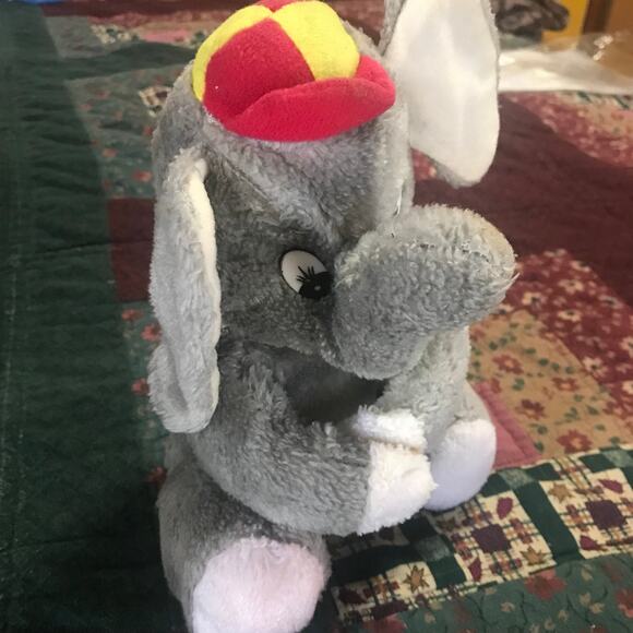 Chase International Gray Elephant Stuffed Animal 12" - Picture 2 of 4